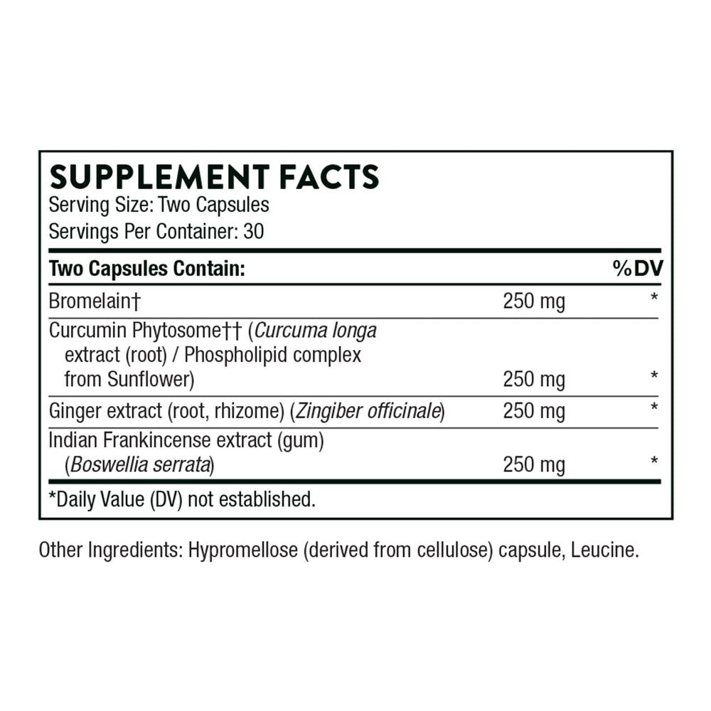 Phytoprofen - Botanical Blend of Ginger, Boswellia, and Curcumin - Supports Healthy Cytokine Balance and Healing After Injury or Surgery* - Gluten-Free, Soy-Free, Dairy-Free - 60 Capsules