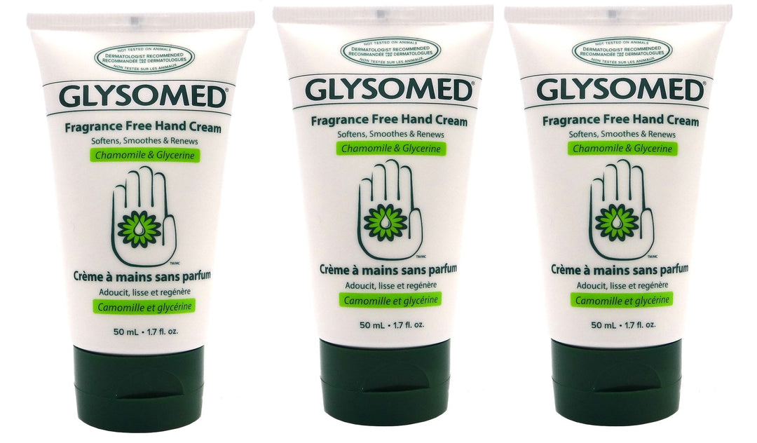 Hand Cream 1.7 Oz Purse Travel Size Fragrance Free (3 Tubes)