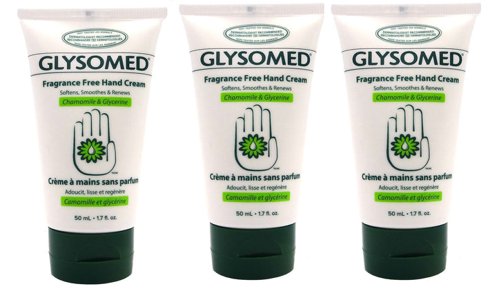 Hand Cream 1.7 Oz Purse Travel Size Fragrance Free (3 Tubes)