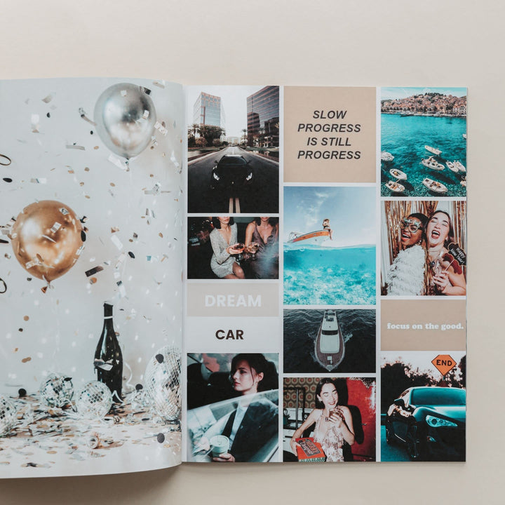 Vision Board Book - 800+ Pictures and Quotes Kit to Dream, Visualize, Inspire Create Life Goals Magazines for Clip Art Collage
