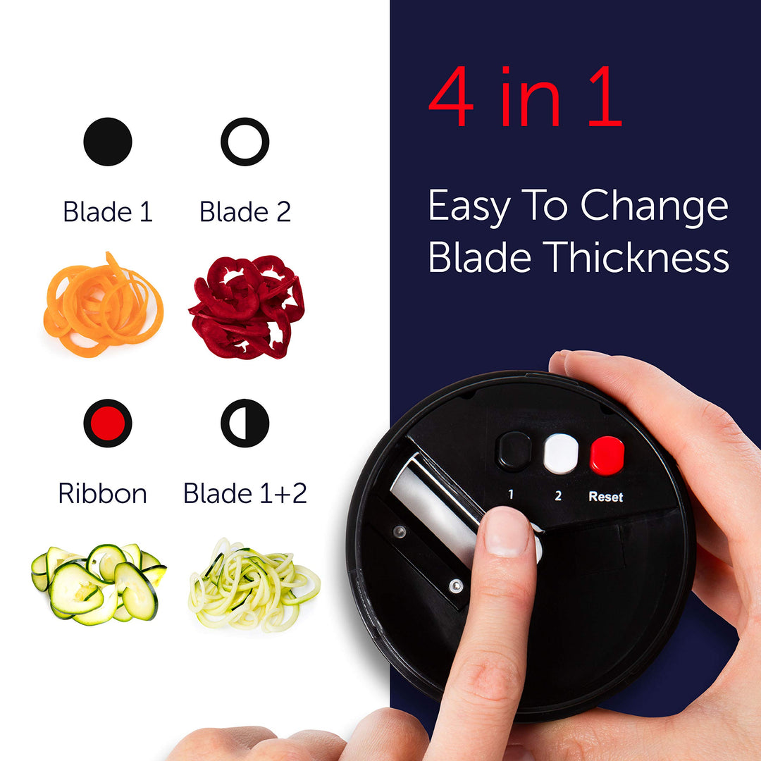 Fullstar Mandoline Slicer Spiralizer Vegetable Slicer - Vegetable Chopper Onion Chopper Food Chopper Vegetable Spiralizer Mandoline Slicer Cutter Chopper and Grater Slicer Zucchini Spaghetti Maker