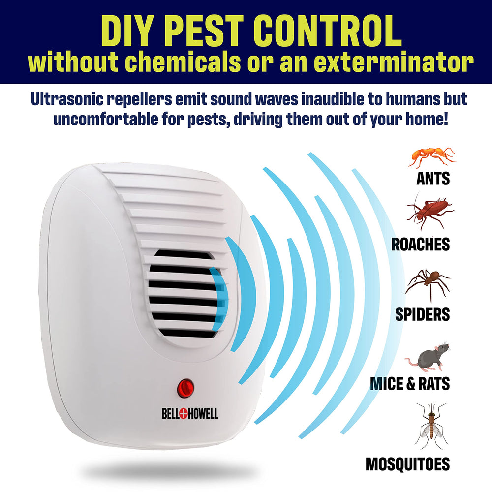 The Bell and Howell Ultrasonic Pest Repeller plug in de