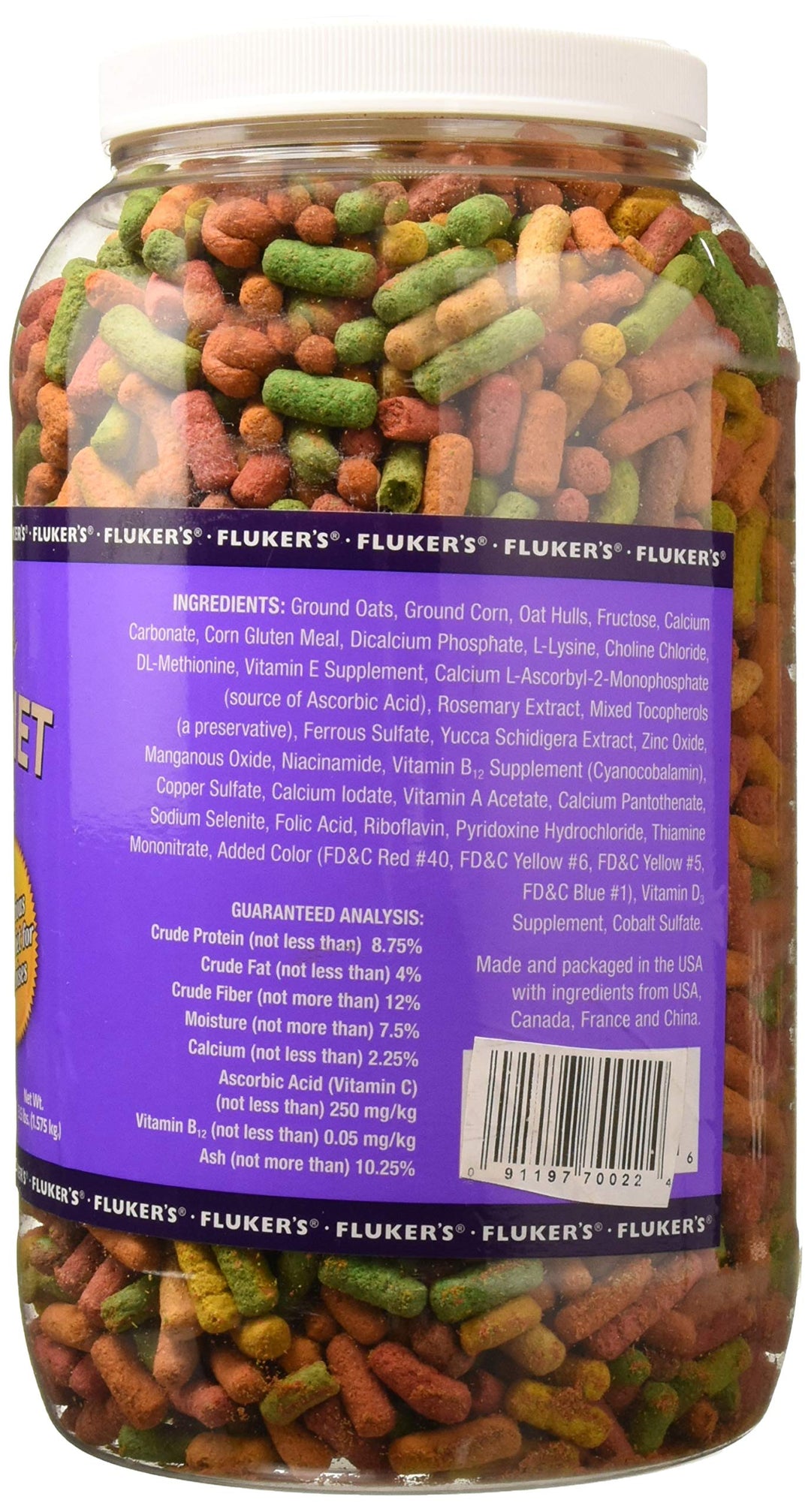 Fluker's Tortoise Diet, Large Pellet Food, Land Turtle Formula, 3.5 lbs.