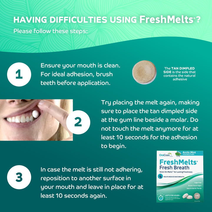 OraCoat® FreshMelts® Fresh Breath Stick-on™ Melts for L