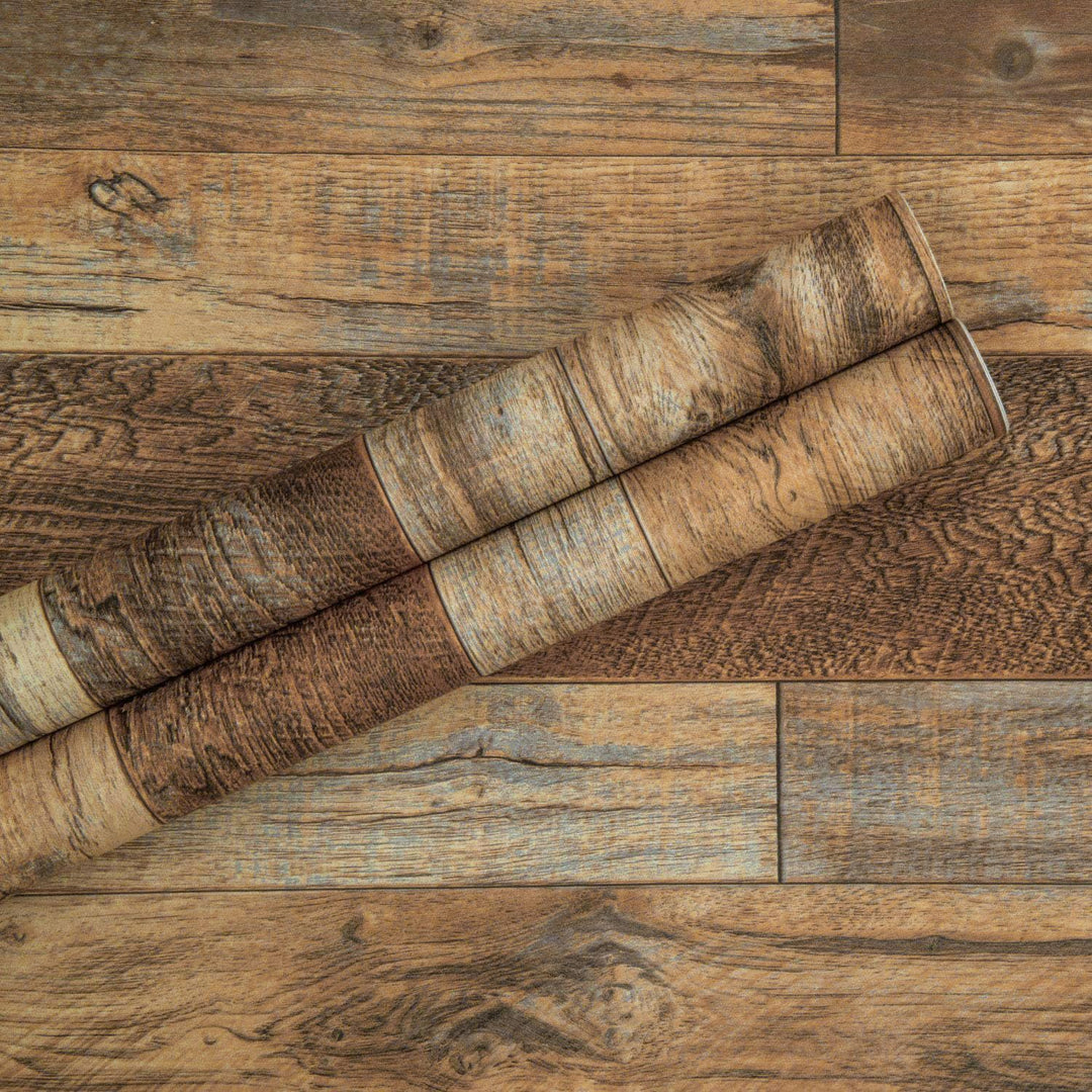 Wood Wallpaper 17.71&#39;&#39;×118&#39;&#39; Shiplap Peel and Stick Wallpaper Rustic Wood Grain Contact Paper Removable Self Adhesive Distressed Vinyl Film Roll for Table Cabinets Shelf Liner Decorative