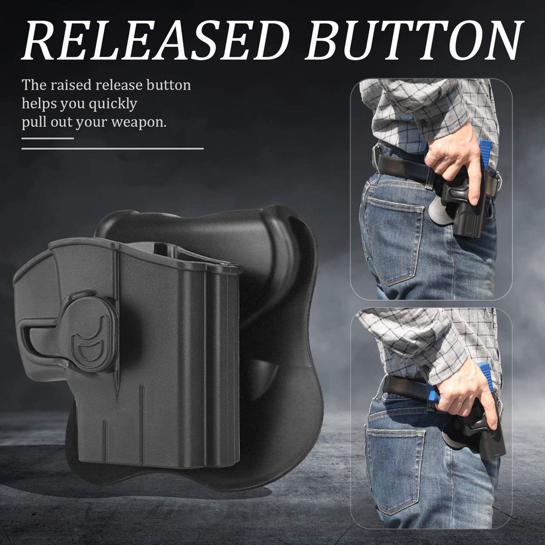OWB Holster for Taurus G2 G2C G2S G3 G3C G3X G3XL TX22 Compact, Optics Cut &amp; Red Dot Sight Ready(No Laser), Right Handed