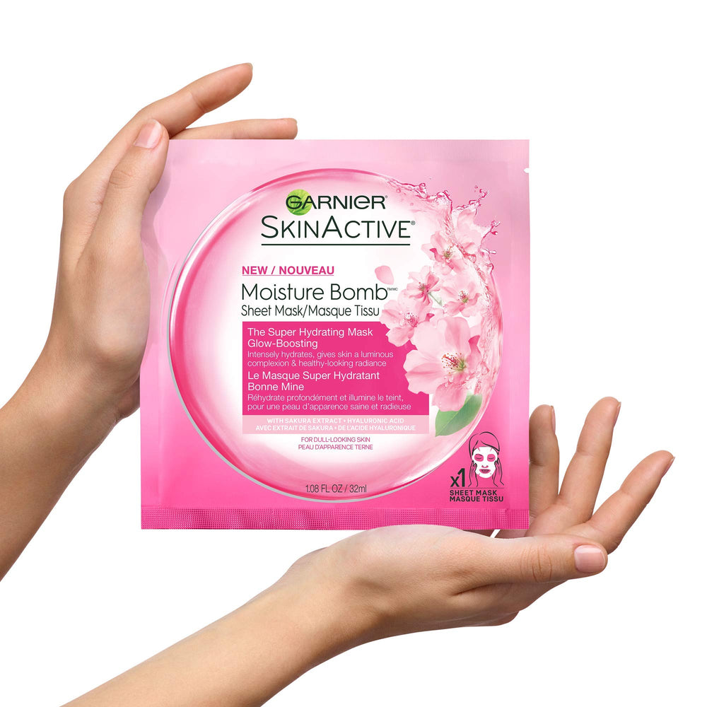 Skinactive Moisture Bomb Glow-boosting Sheet Mask, 1.08 Oz