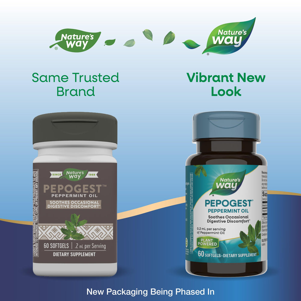 Nature's Way Pepogest Peppermint Oil, Soothes Occas