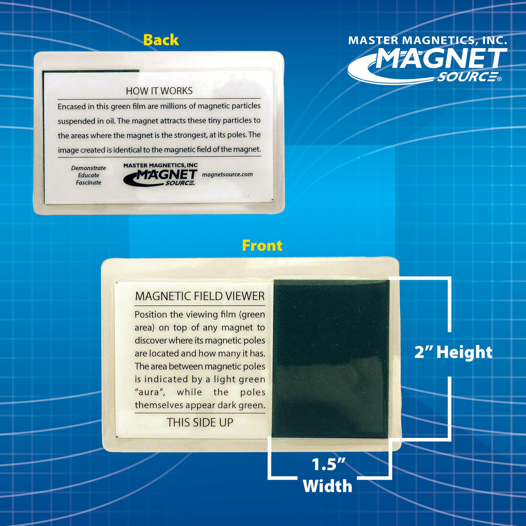 Magnet Source Magnetic Field Viewer Card (Pack of 1)
