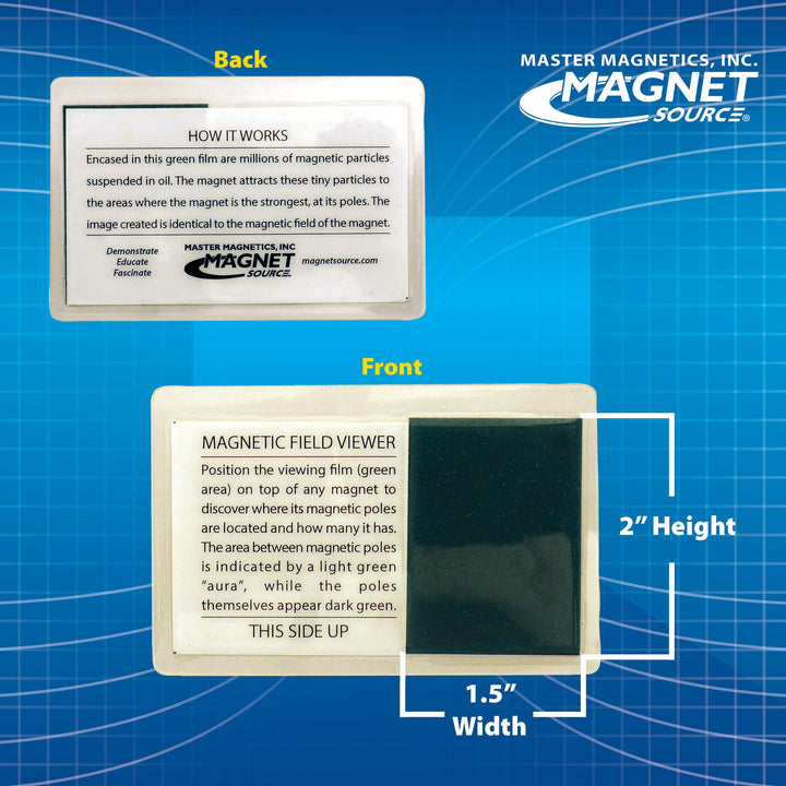 Magnet Source Magnetic Field Viewer Card (Pack of 1)
