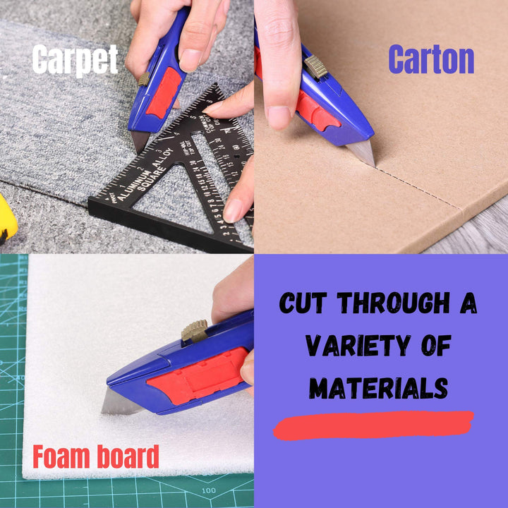 Bates- Utility Knife Blades, 40 Pack, Box Cutter Blades, Razor Blades Utility Knife, Razor Knife Blades, Replacement Blades, Razor Blades for Box Cutters, Box Razor Blades, Box Cutter Blades Refills