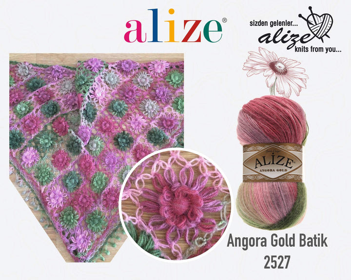 Alize Angora Gold Batik Yarn 20% Wool 80% Acrylic Lot o