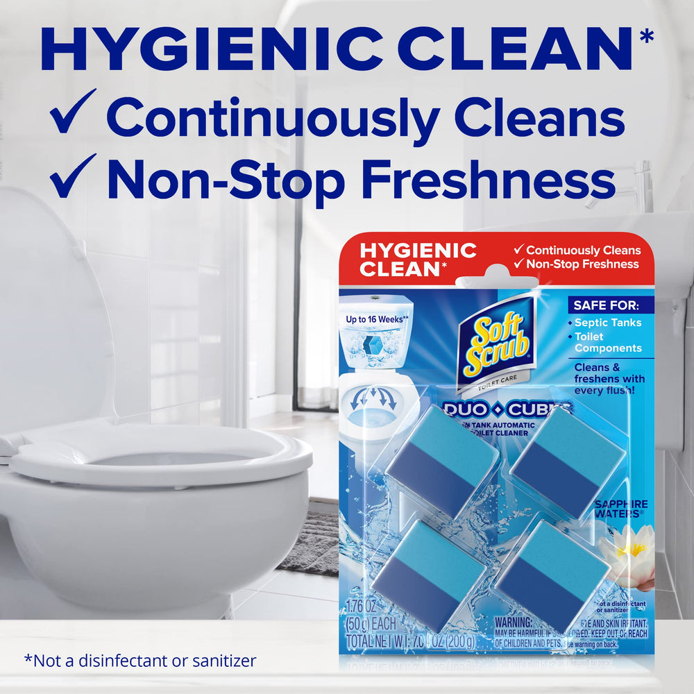 Soft Scrub In-Tank Toilet Cleaner Duo-Cubes, Sapphire W