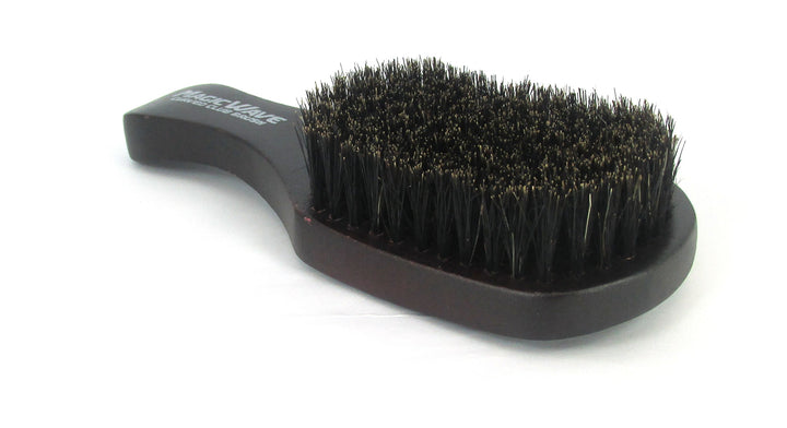 Black Ice Magic Wave 7&#39;&#39; Curved Club Brush Soft Premium Boar by Black Ice