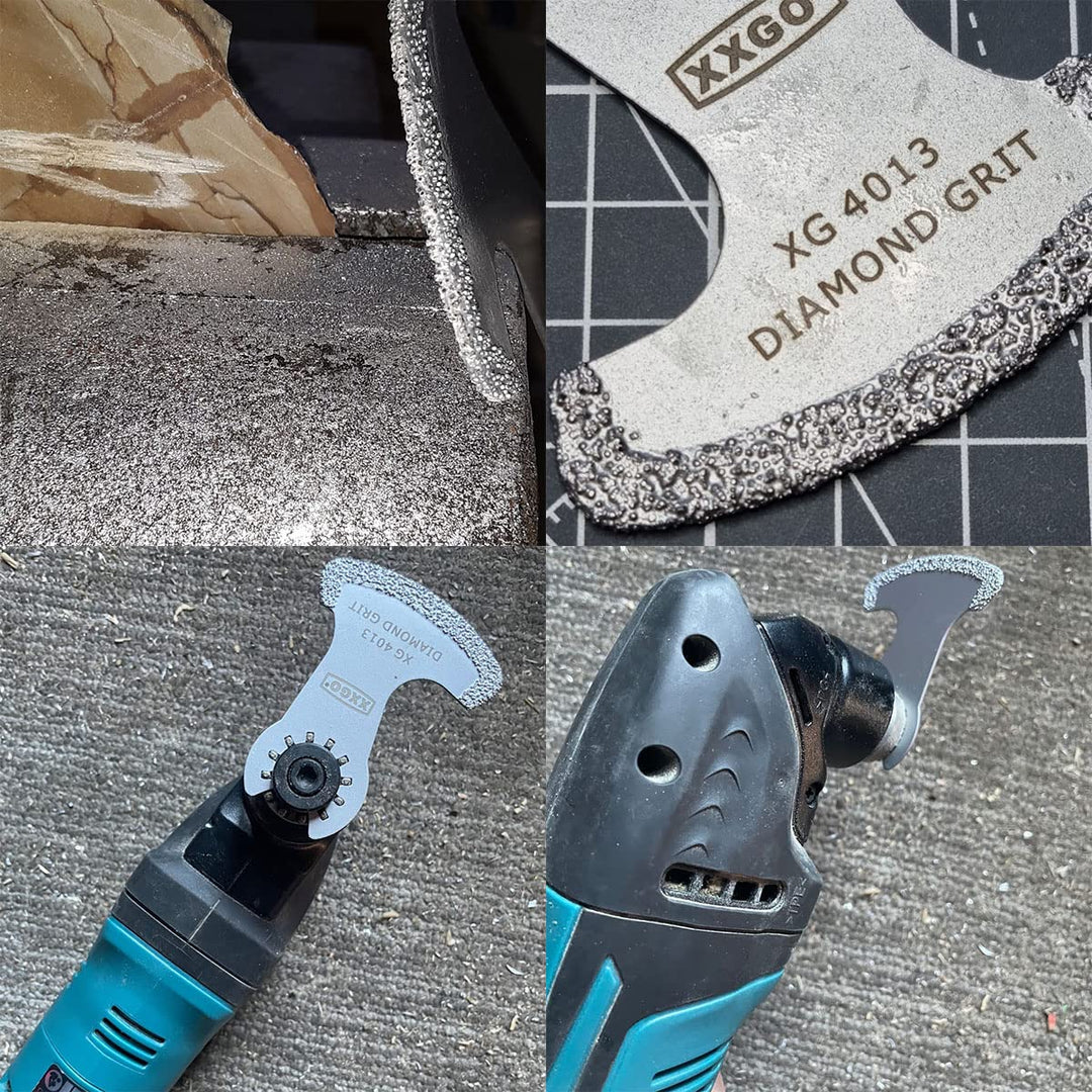 4 Pcs Oscillating Multi Tool Diamond Segment Swing Grit Grout Blades XG4001S