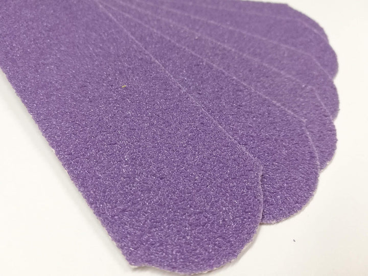 60 GRIT STAINLESS STEEL PEDICURE FILE REFILL PADS, 60 COUNT (60 GRIT PURPLE)