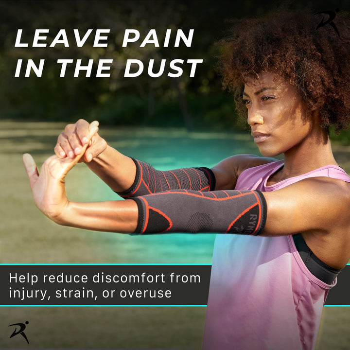 Elbow Support Sleeve for Men and Women (Single Sleeve) (Small) [S] - Support for Tennis Elbow, Golfers Elbow, Weightlifting, Tendonitis, Joint Pain Relief, Arthritis