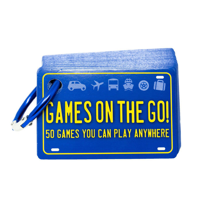 Games on the Go - Portable Roadtrip Family Games to Challenge and Entertain for 2+ players , Blue