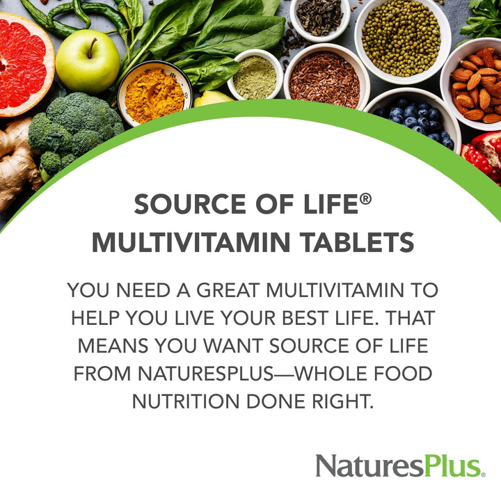 Natures Plus Source of Life - 90 Tablets - Multivitamin
