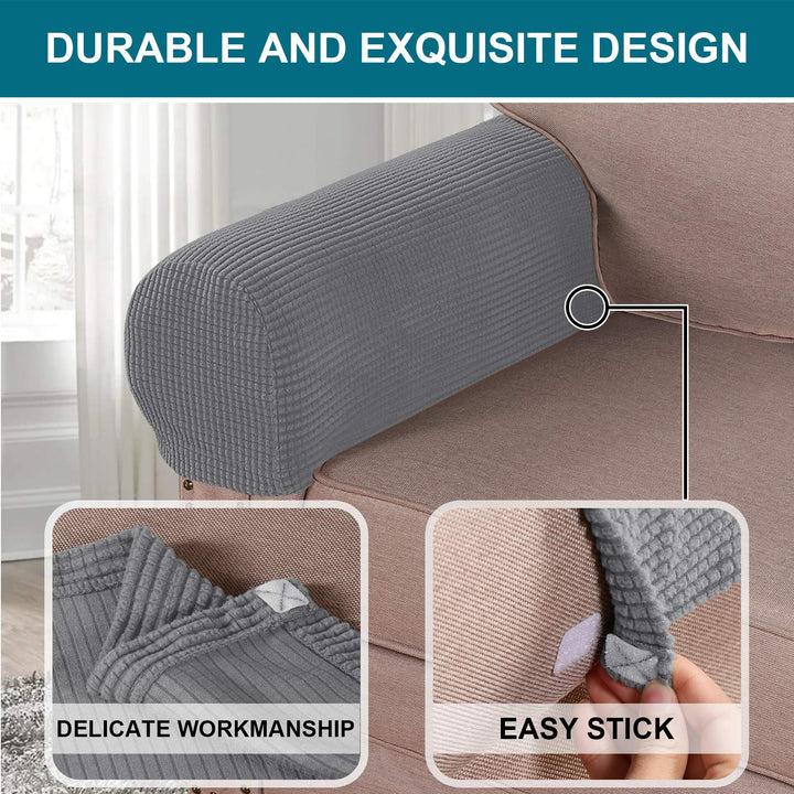 Turquoize Stretch Armrest Covers for Chairs and Sofas C