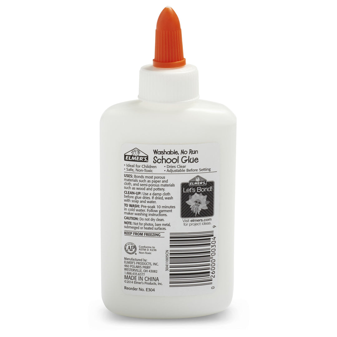 Elmer&#39;s Liquid School Glue, Washable, 4 oz