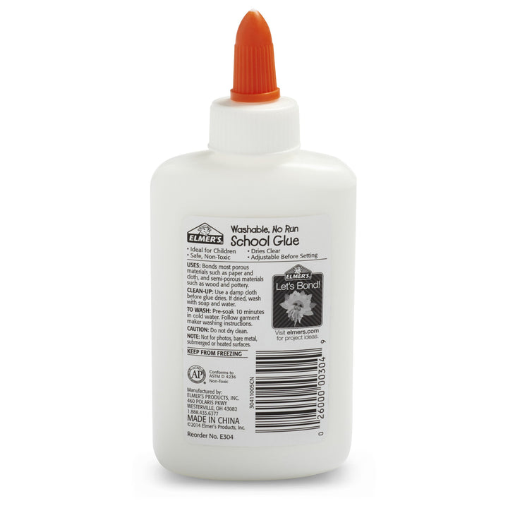 Elmer&#39;s Liquid School Glue, Washable, 4 oz