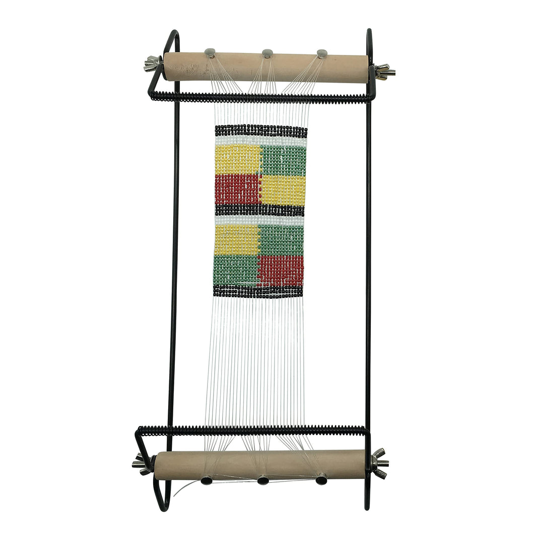 Large Bead Loom Kit - Wide Metal Bead Loom Complete Tool kit, Includes 72 Grams Beads, 2 Long Needle, Threads, Threader, Bead mat, Bead Tray for Making Jewelry- Necklaces, Bracelets and More