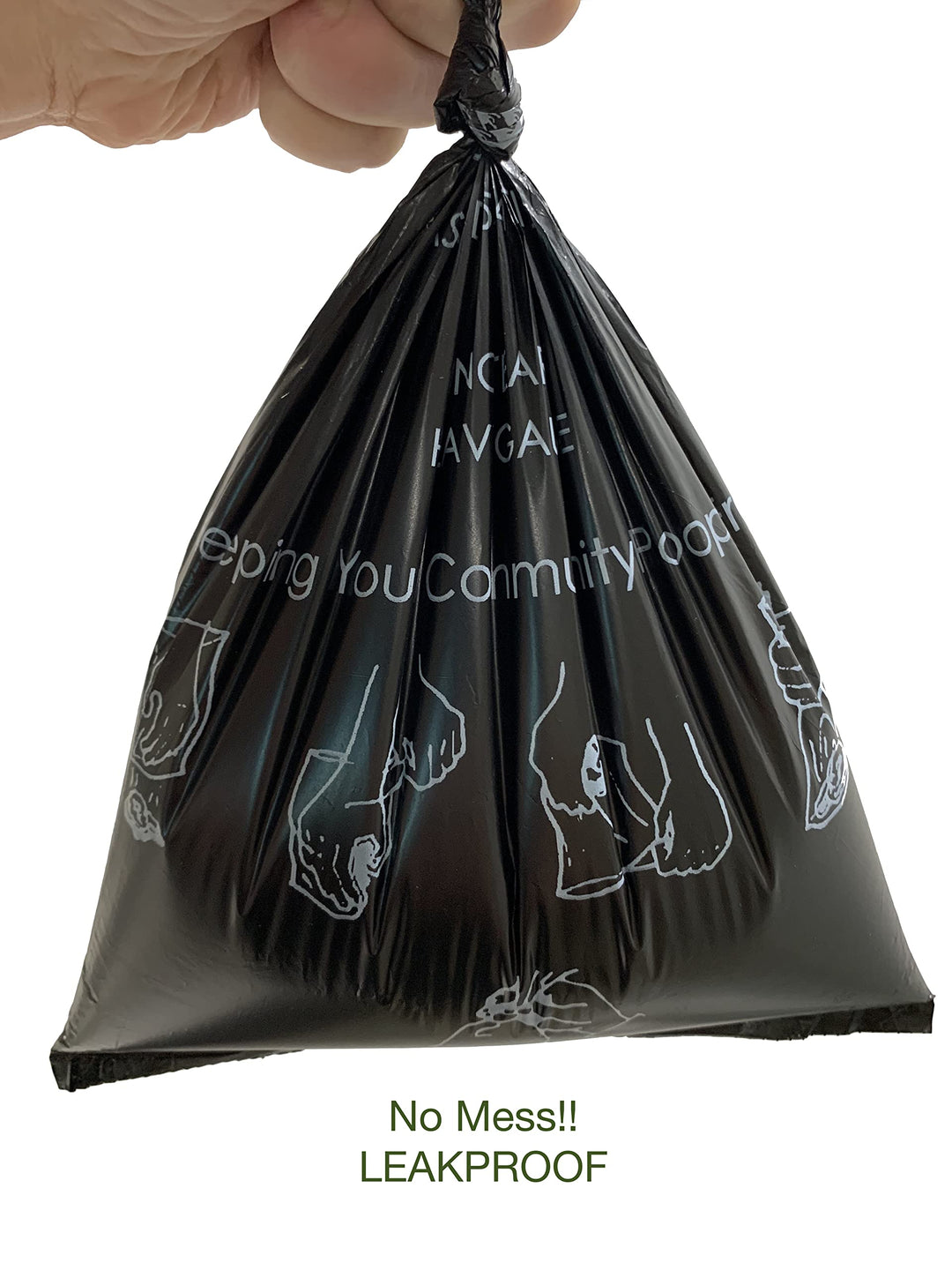 Case of 2000 Pet Waste Bags on Roll (10 Rolls of 200 bags per roll) Dog Waste Station Bags for HOA, Residential, commercial roll bag for Poop Station Dispensers