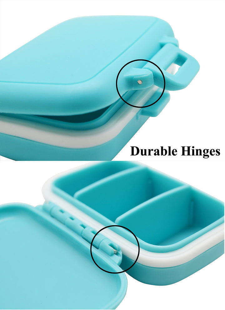 Meta-U Small Pill Box Supplement Case for Pocket or Pur