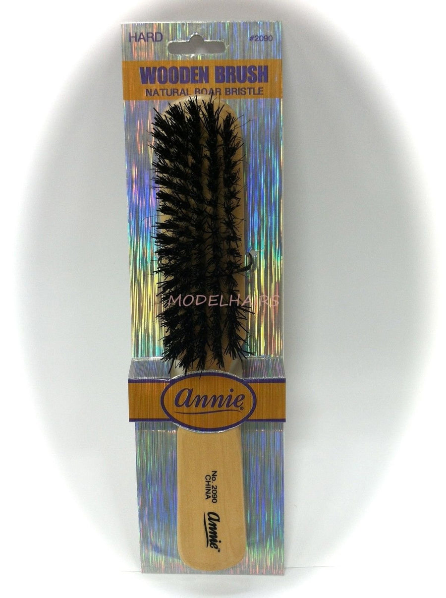 Wooden Brush Natural Boar Bristle #2090- Hard