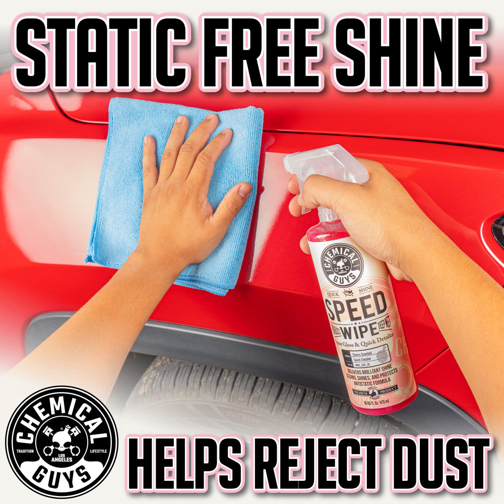 WAC_202_16 Speed Wipe Quick Detailer, Safe for Cars, Trucks, SUVs, Motorcycles, RVs & More, 16 fl oz, Cherry Scent