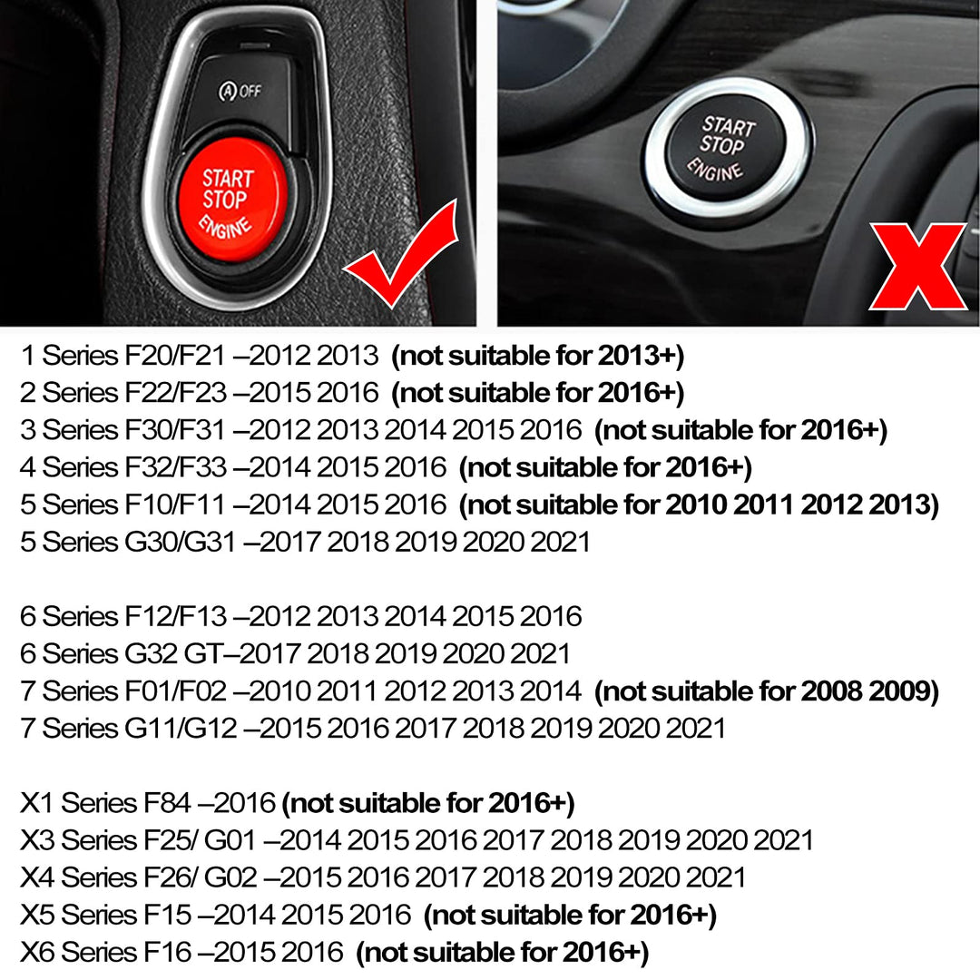 Jaronx Sports Red Start Stop Engine Switch Button Compa