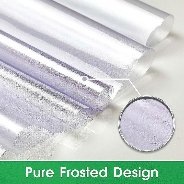 Window Film Privacy Frosted Non-Adhesive Static Cling Film Glass Film for Home Office 17.7 x 78.7 Inches