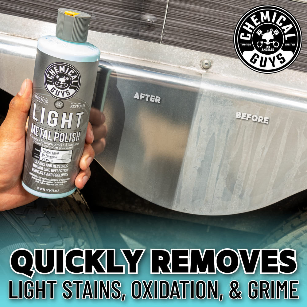 SPI_404_16 Light Metal Polish (Works on Chrome, Stainless Steel, Aluminum & More), 16 fl oz
