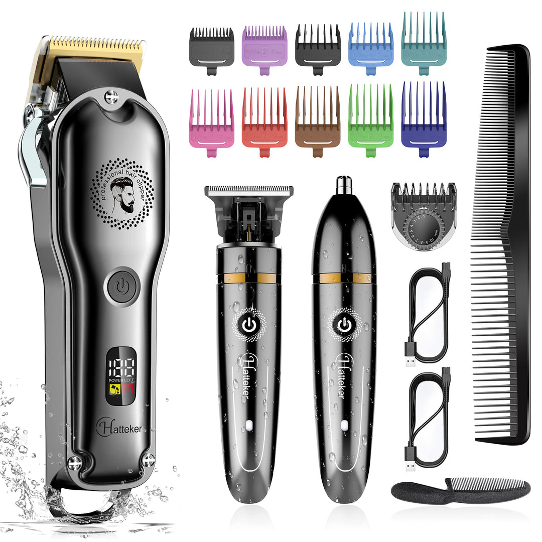 Hatteker Hair Clipper Cordless Hair Trimmer Barber Clip