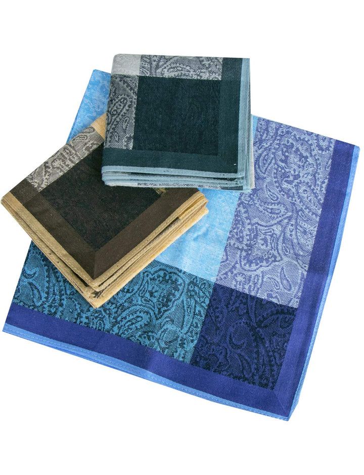 La Closure Men&#39;s 100 Cotton Handkerchiefs 6 Pack