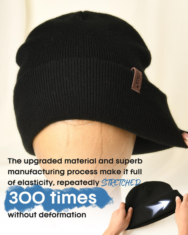 FURTALK Beanie for Men Women Cuffed Thick Knitted Unise