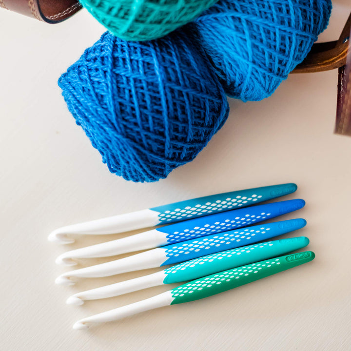 Prym Ergonomics Crochet Hook Set, Large (7mm, L, M, N, 