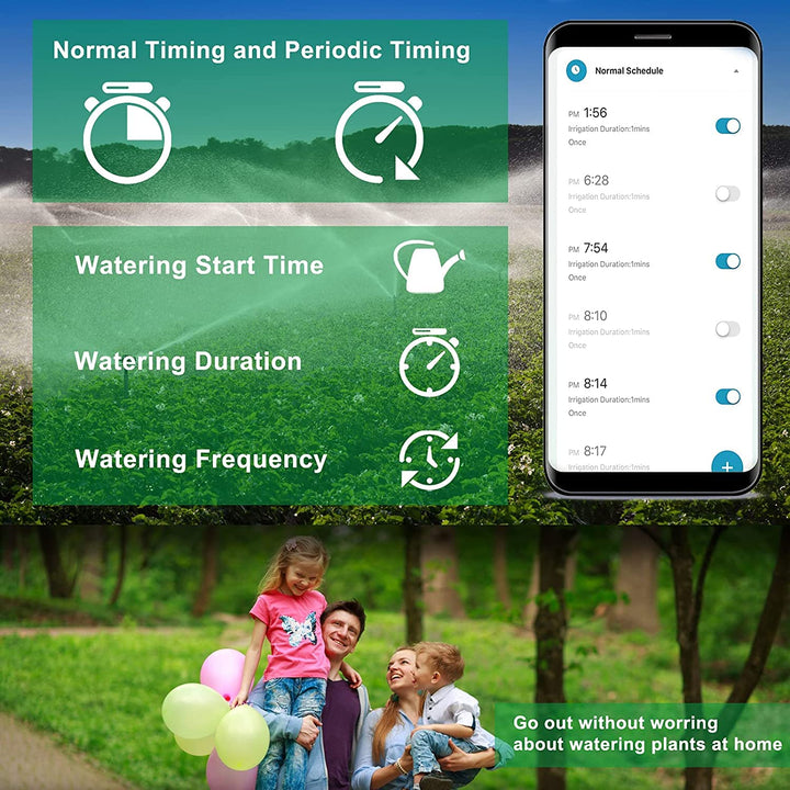 Smart Water Timer with WIFI Hub, Sprinkler Timer Compat