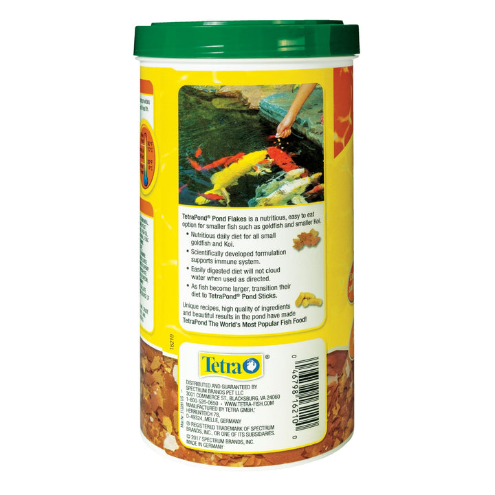 Pond Pond Flakes, Complete Nutrition for Smaller Pond Fish, Fish Food for Goldfish and Koi Fish, 6.35 Ounces