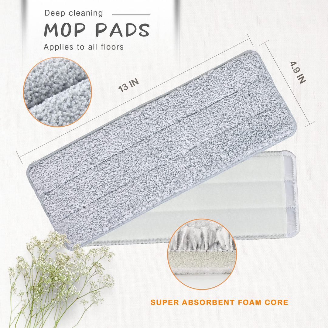 oshang Replacement Mop Pads, Microfiber Cleaning Pads f