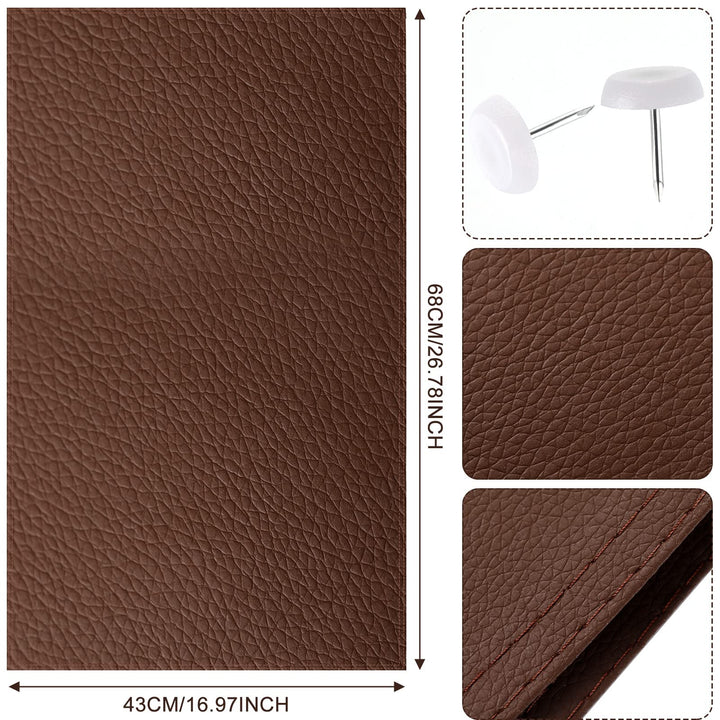 2 Pcs Leather Recliner Chair Headrest Cover Faux Leathe
