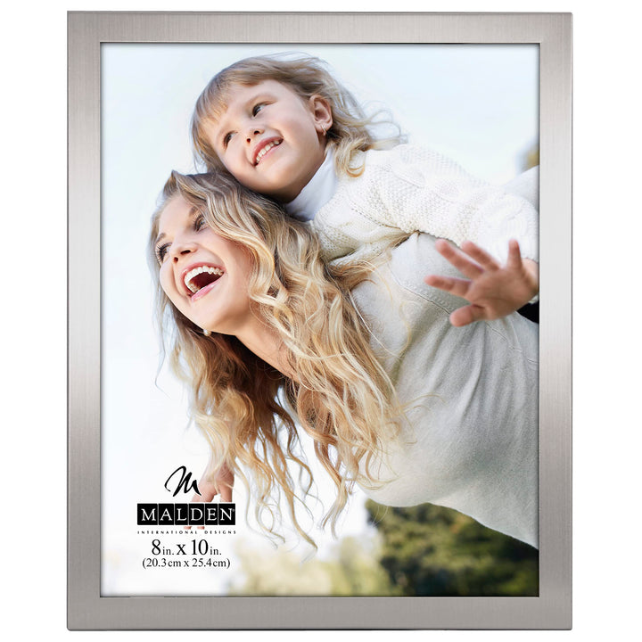 Matte Silver Essential Fashion Metal Frame, 8 by 10-Inch