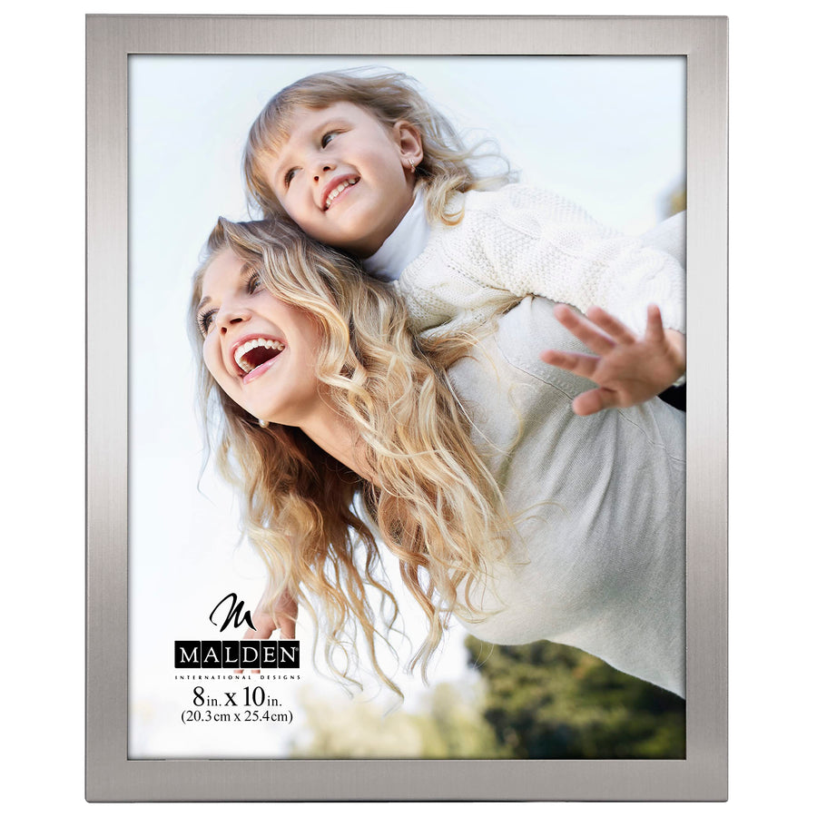 Matte Silver Essential Fashion Metal Frame, 8 by 10-Inch