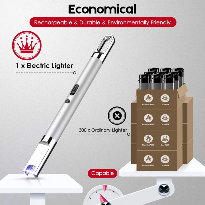 Flamgirlant Candle Lighter, Electric Lighter with Batte
