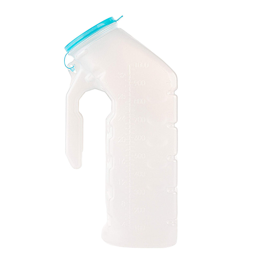 Male Urinal with Glow in The Dark Lid (1 Bottle) 32 Oz 
