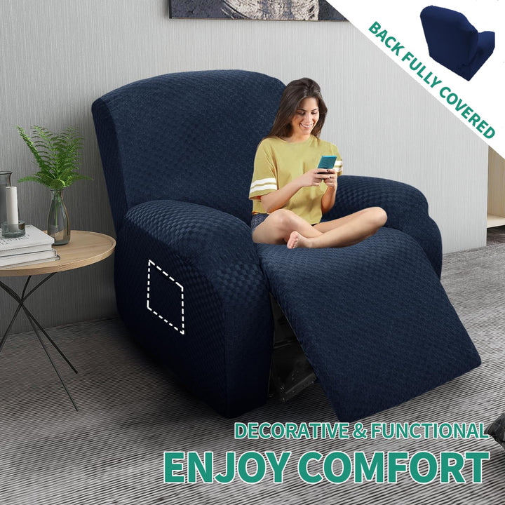 YEMYHOM 4 Pieces Stretch Recliner Slipcover Latest Jacq