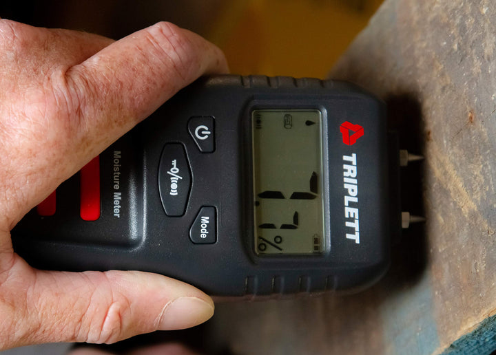 Pin/Pinless Non-Invasive Moisture Meter for Wood and Building Materials with Audible Indicator (MS150)