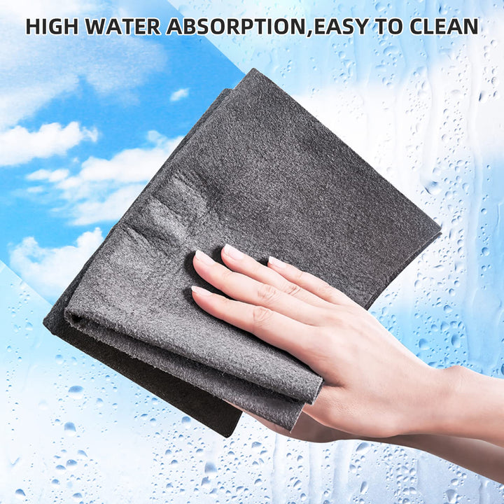 Thickened Magic Cleaning Cloth, Magic Rags for Cleaning Windows &amp; Glass, Reusable Large Magic Streak Free Miracle Cleaning Cloths Rag for Windows Glass, Kitchens, Cars (7.87x11.8 in)