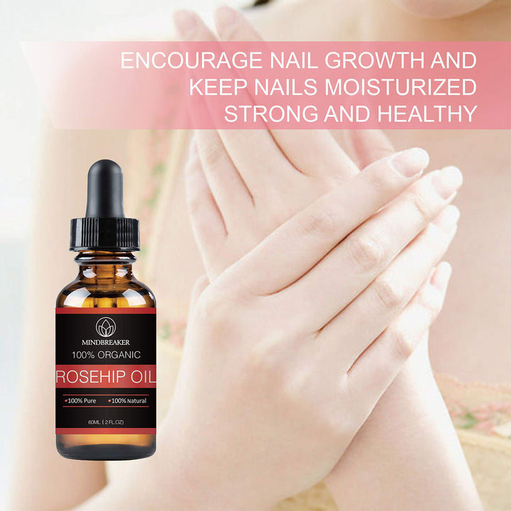 100% Pure Rosehip Seed Oil For Face, Nails, Hair and Skin- 100% Pure Natural Certified Organic - Natural Moisturizer - Cold Pressed Premium Rose Hip Seed Oil - 2 oz